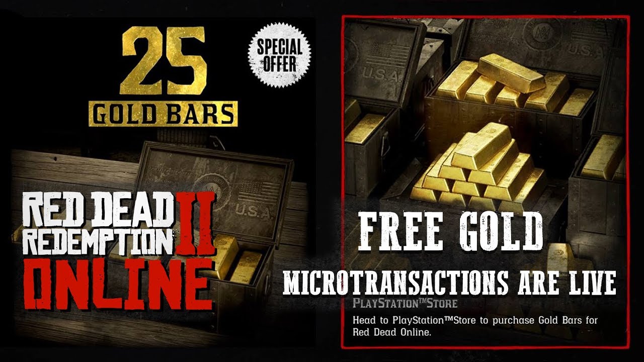 RED DEAD ONLINE - NEWS, FREE GOLD AND STORE UPDATE - MICROTRANSACTIONS ARE LIVE!! UPDATE 1.05