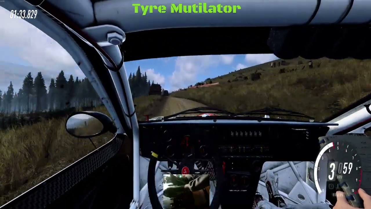 Заезд на внедорожнике Lancia 037 Evo 2.0 в Шотландии.