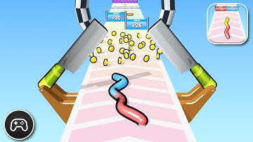 Gummy Worm Go! - Gameplay Walkthrough Part 1 - Basic Solution Levels To Play (iOS, Android)