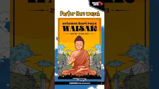 Poster Hari Raya Waisak design canva posterdesign android 2023 musliadiarafah waisak shorts