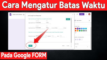 Cara Setting Waktu di Google Form