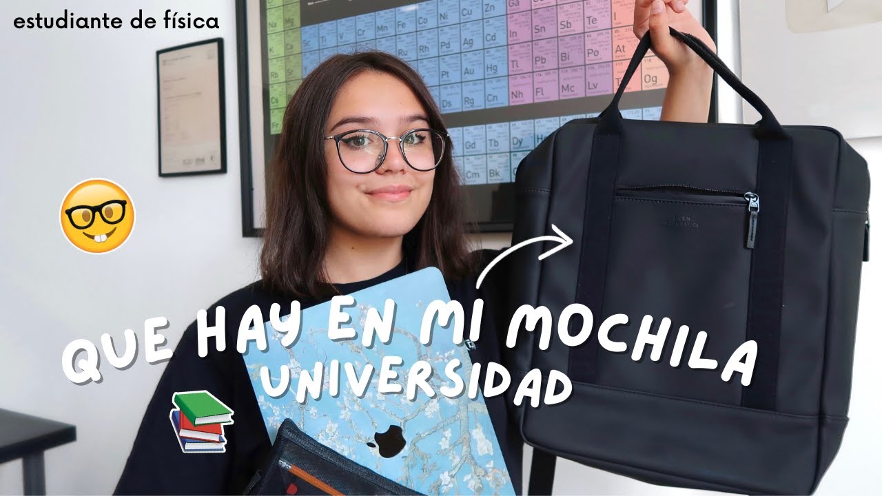 Qué Hay en mi Mochila para la Universidad (Primer Año - YouTube