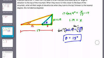Trig Word Problems Video