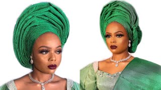 HOW TO; 2020 Simple Owambe Gele Style | Owambe Gele Series No7