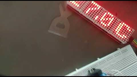 dot matrix 7219 LEd clock inspired by petan