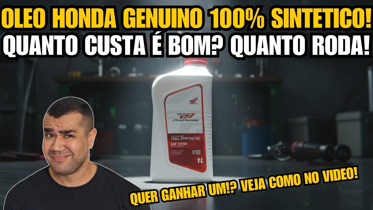 ÓLEO HONDA VALE O PREÇO? VOU PEDIR PARA UM INSCRITO FAZER O TESTE VEJA COMO!