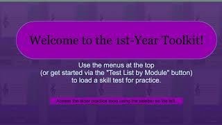 Updating the 1st-Year Toolkit