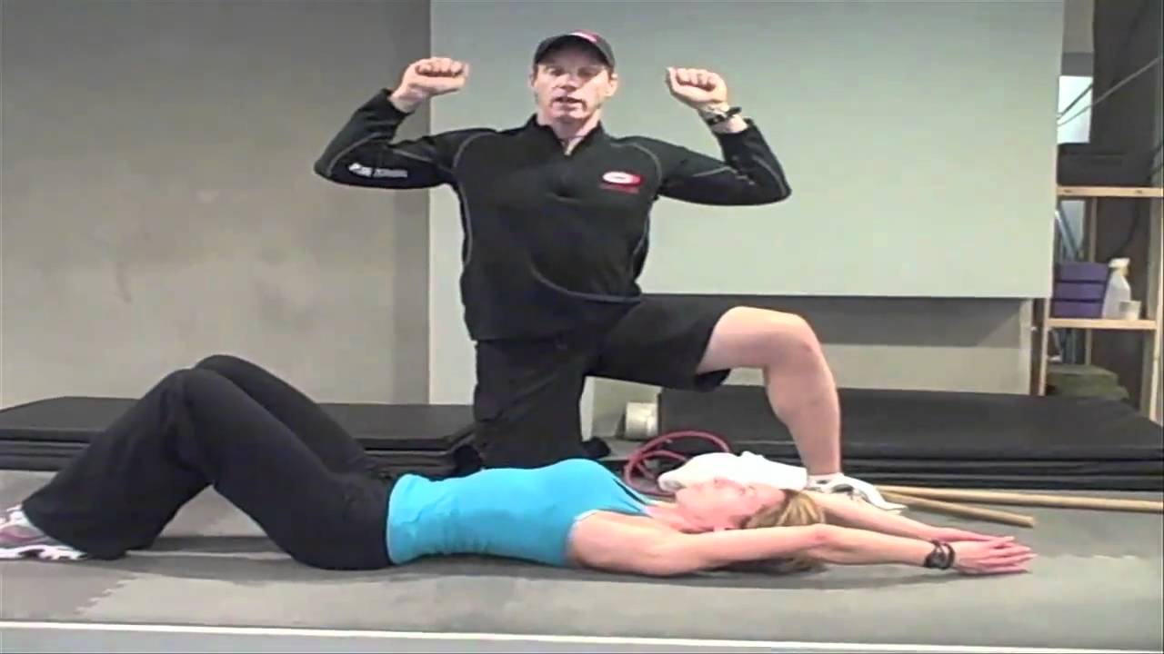 Lying Overhead Flexion Stretch