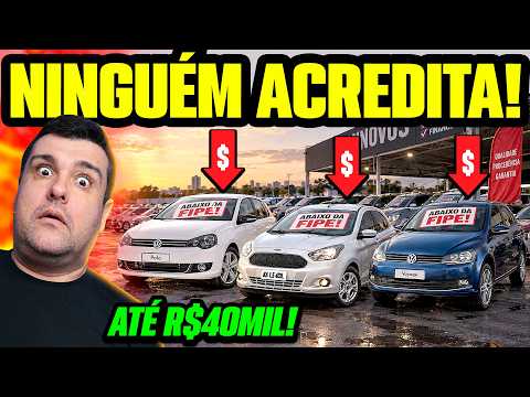 BAD DEAL? CARS BELOW MARKET VALUE under R$40K! REAL LISTINGS ONLY: LOADED and CHEAP TO MAINTAIN!