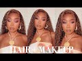 HAIR + MAKEUP TRANSFORMATION | MAUVE SOFT GLAM | KLAIYI HAIR CO.