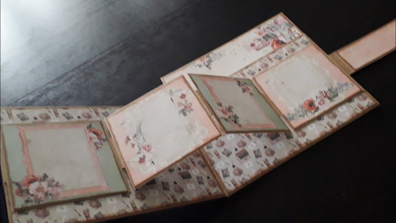 Tuto #3 - Album 'Love Letters' ( page 3 / carte pop up 4 cadres)