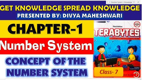 COMPUTER TERABYTES PART-1 CLASS-7 CH-1 NUMBER SYSTEM@getknowledgespreadknowledg3339