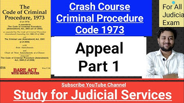 Chapter 29 || Appeal under CrPC || Sections 372 to 394 #appeal