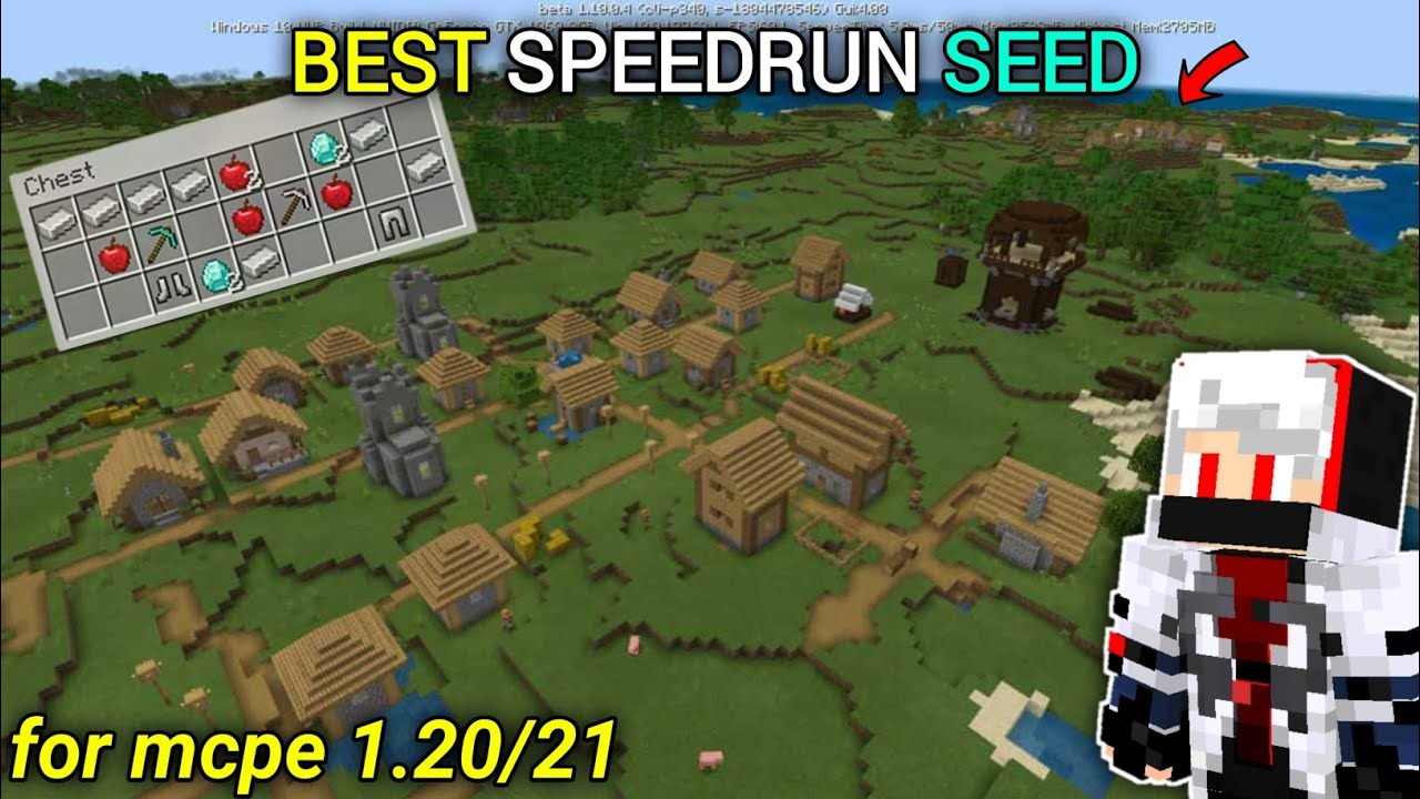 Best Seeds For Minecraft Pe 1.20 🤩 Spawn Village & Beat Loot Seed 🔥 ...