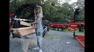 #550 Sawing, Splitting  and More, Lumber and Firewood From our Wood Lot!