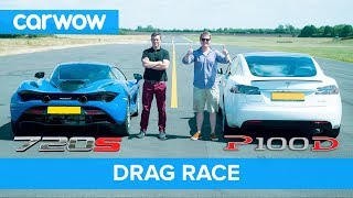 Tesla Model S P100D vs Mclaren 720S DRAG RACE, ROLLING RACE \& BRAKE TEST | Mat vs Shmee pt 4\/4