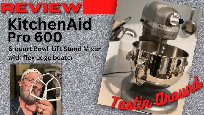 KitchenAid Professional Series 6 Quart Bowl Lift Stand Mixer with Flex Edge  Red 