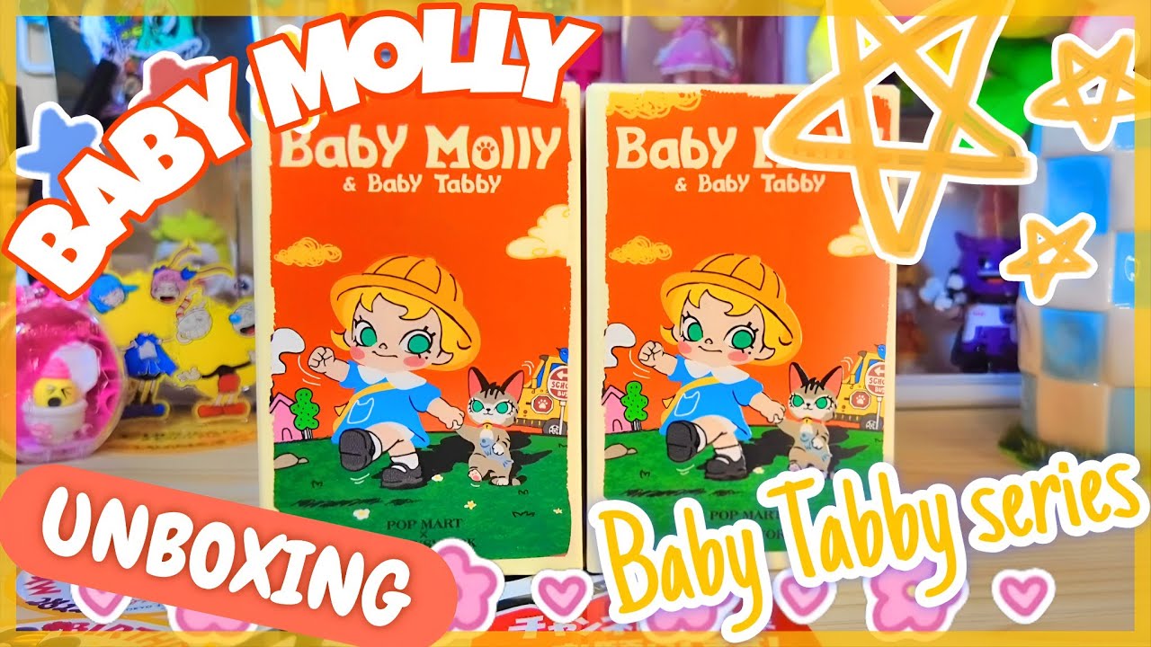 【最終価格】POPMART BabyMolly&BabyTabby シークレット POPMART】Baby Molly 🌞 Baby Tabby series UNBOXING 🐈⬛ ͗𖤐