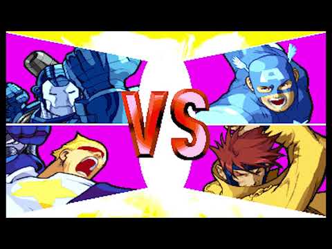 Marvel vs Capcom 1 ( Arcade ) - Captain Commando / War Machine Playthrough ( Feb 23, 2020 )