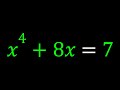 Lets solve a special type of quartic