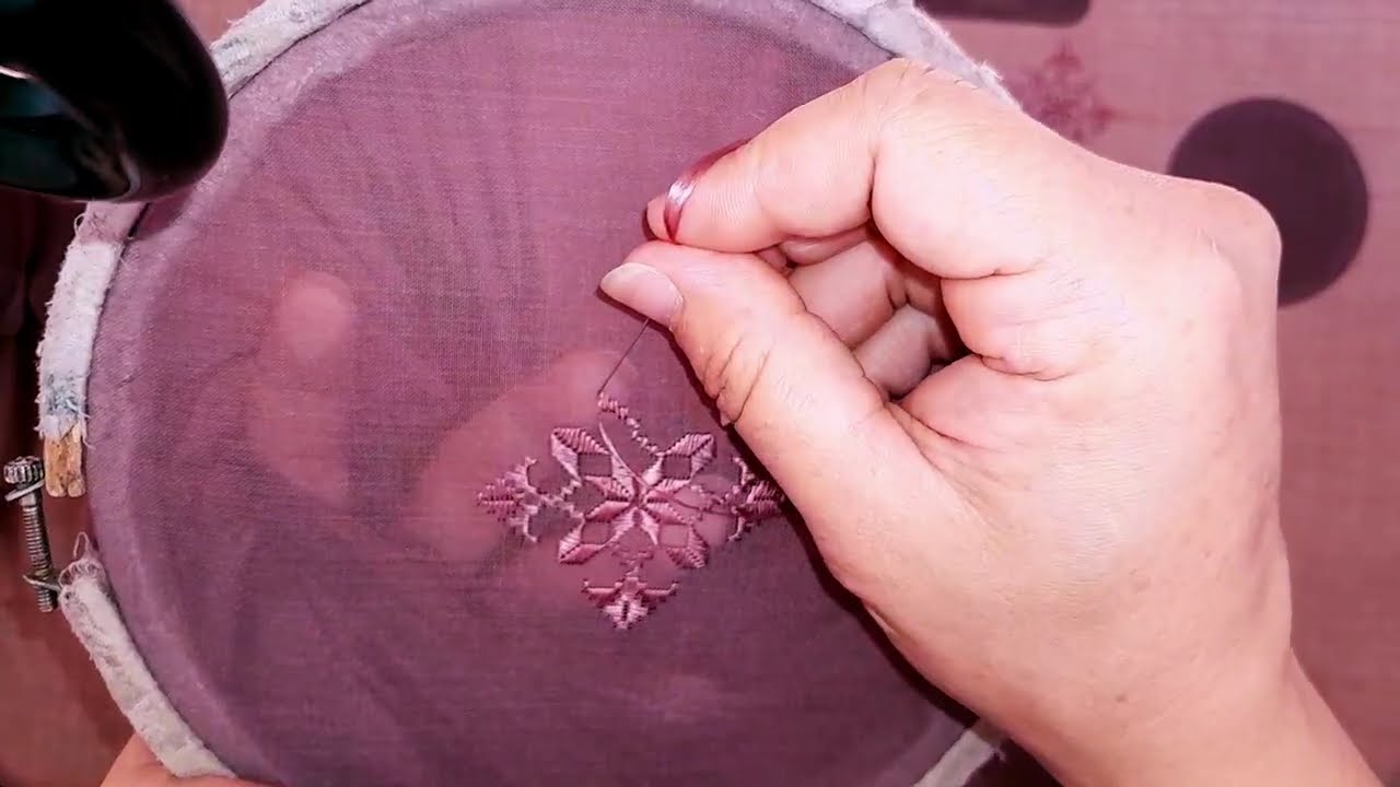 آموزش گل روی چادر جیفون برای بهترین ها