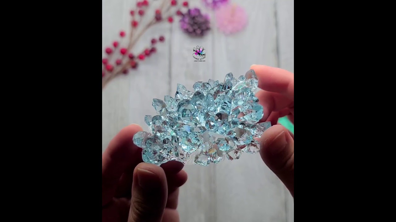 2.5 inch Crystal Cluster (#CC1) Silicone Mold for Resin – JuliArtStudio