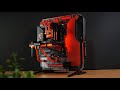 All red watercooled rtx 4090 gaming pc build