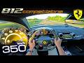 350KM/H FERRARI 812 COMPETIZIONE // TOP SPEED POV on AUTOBAHN