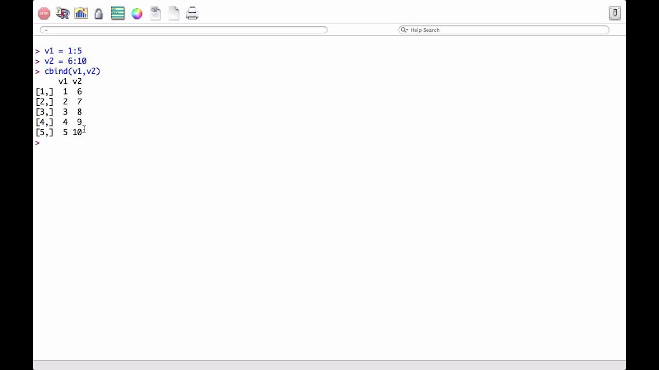 R Programming Tutorial Rbind Cbind Functions In R Youtube