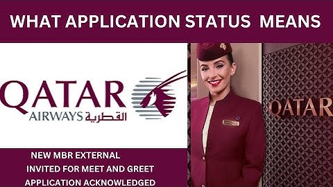 Qatar Cabin Crew Application Status Explained