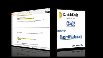 CS402 Theory of Automata by Sir Habib Ullah Qamar Lecture 02 in Urdu / Hindi