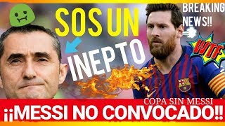 ¡¡MESSI DESCARTADO PARA SEVILLA!! ¡¡VALVERDE ESTÁ LOCO!! ¡¡ÚLTIMA HORA!! FCB NOTICIAS