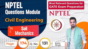 Civil Soil Mechanics Analysis NPTEL Qs series | Civil NPTEL Assignment Questions for GATE Exam 2023