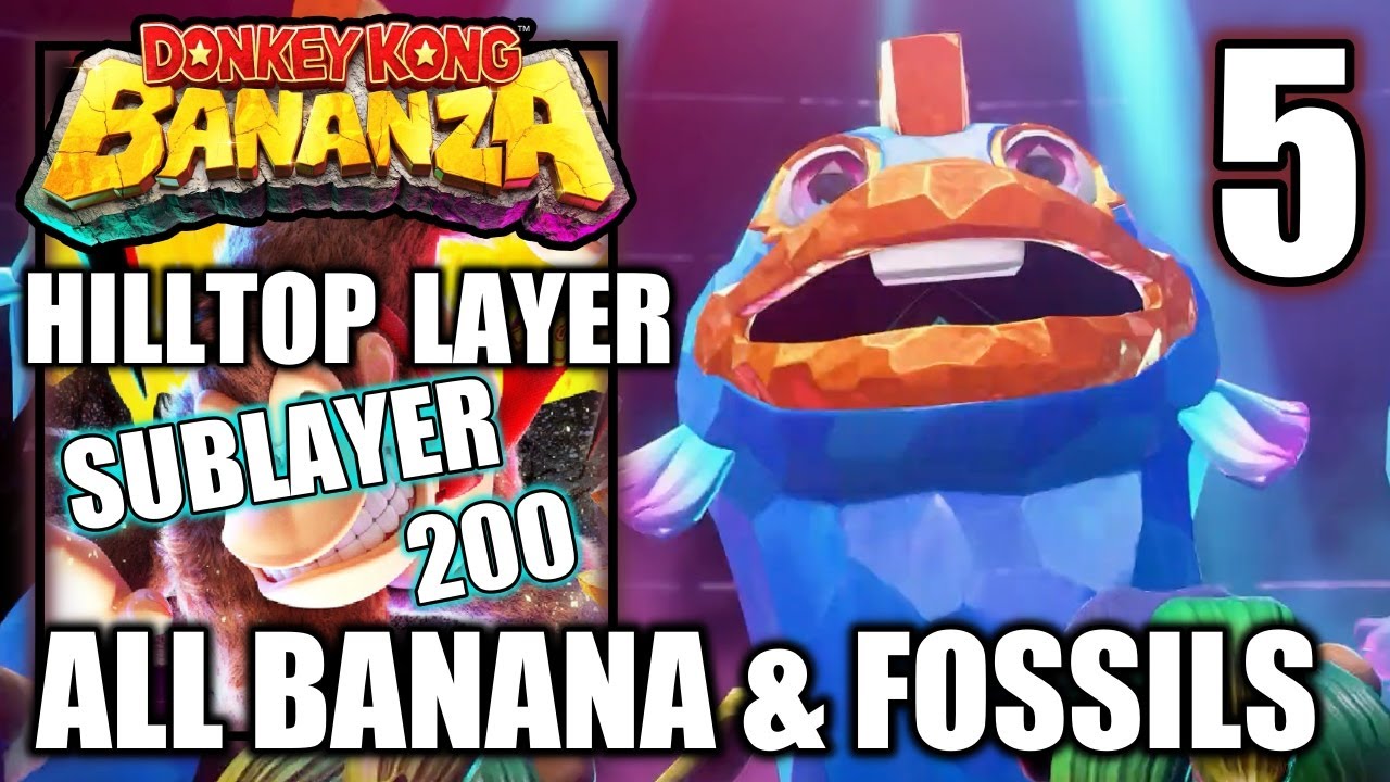 Donkey Kong Bananza - Hilltop Layer - Sublayer 200 - All Bananas