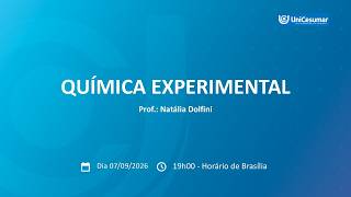 AULA 8 - QUÍMICA EXPERIMENTAL - 53/2026