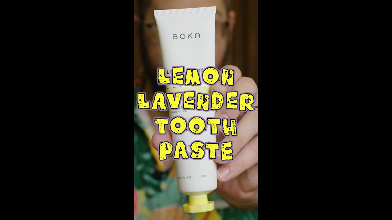 Trying Lemon Lavender Flavored Toothpaste! #shorts
