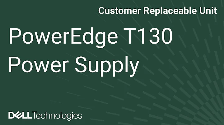 PowerEdge T130: Remove/Install Power Supply