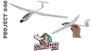 How To Make A Glider Airplane From Foam Picnic Plates! Sonicdad Project #40
