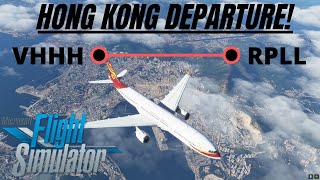 MSFS 2020 FULL FLIGHT [Canadian Mods A330-300] Hong Kong (VHHH) - Manila (RPLL) HONG KONG DEPARTURE!