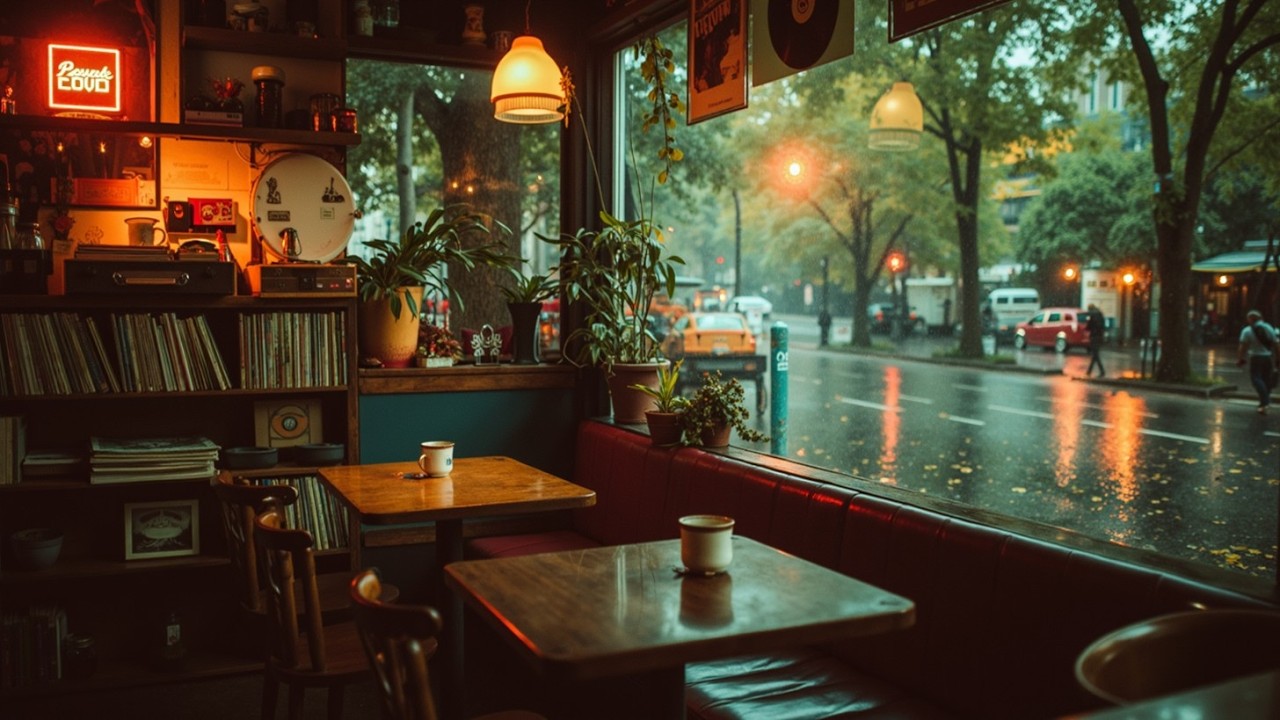 Уютная атмосфера кофейни~Расслабляющий джазовый гитар для учебы и отдыха