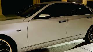 White Cadillac CT6 On 22 Vogues