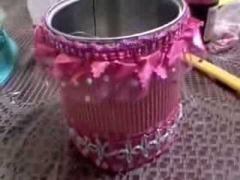 Bote de leche adornado reciclado youtube Que puedo hacer con los botes de leche