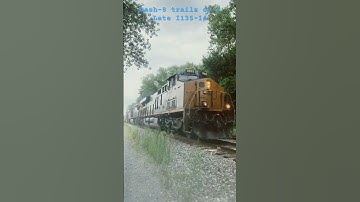 CSX I135-14 with a Dash-8 trailing @ Point of Rocks #csx #railfanning #shorts