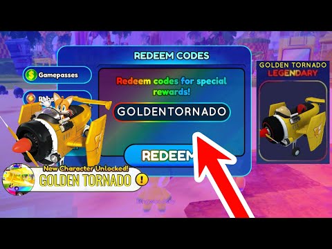 NEW* UNLOCK A GOLDEN TORNADO FOR FREE! (SONIC SPEED SIMULATOR