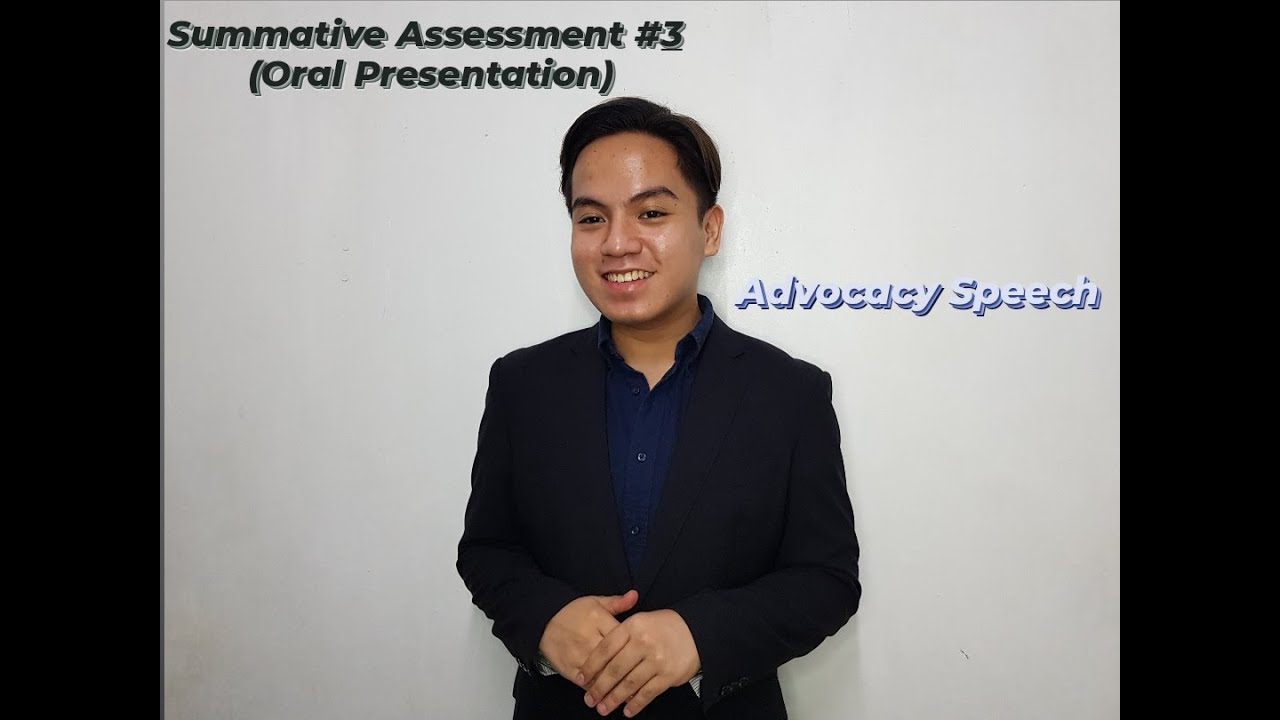 oral presentation summative assessment