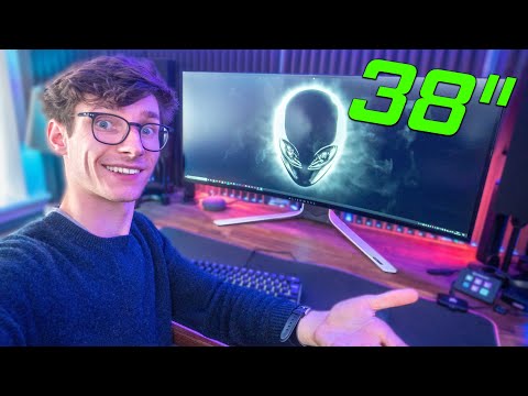 38" ULTRAWIDE IS CRAZY BIG - Alienware AW3821DW Gaming Monitor Review!