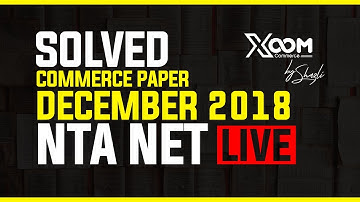 nta net commerce dec 2018 question paper solved part 1