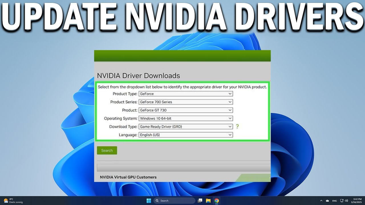 How To Update NVIDIA Graphics Card Drivers - Easy Fix - YouTube