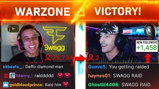 Spectating Twitch Streamer in Warzone & WE RAIDED HIS STREAM! (20,000 Viewers)