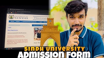 Sindh University Admission Form | step by step guide